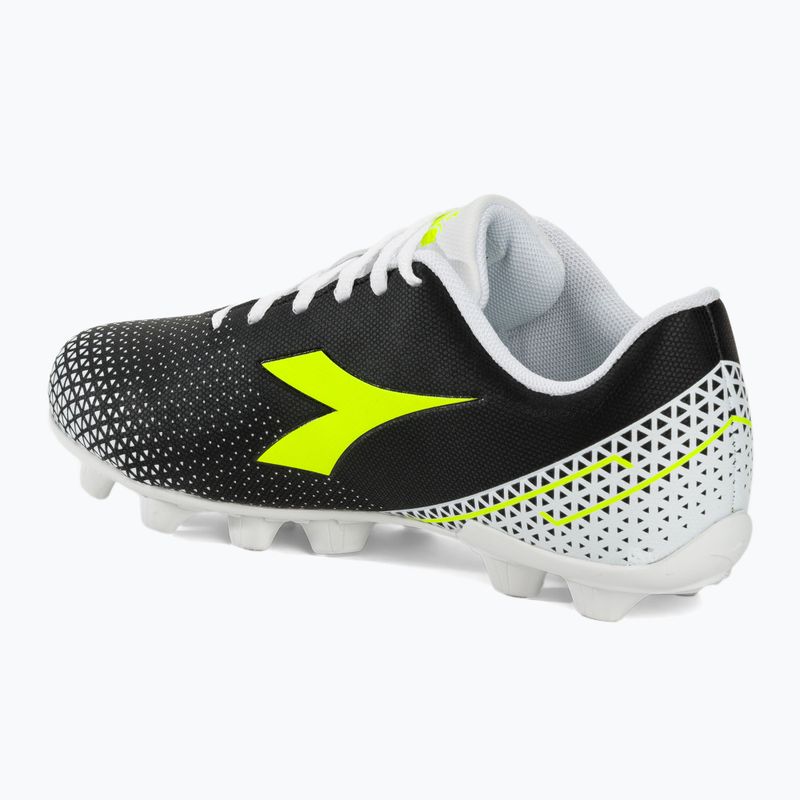 Gyerek focicipő Diadora Pichichi 6 MD JR black/yellow fluo/white 3