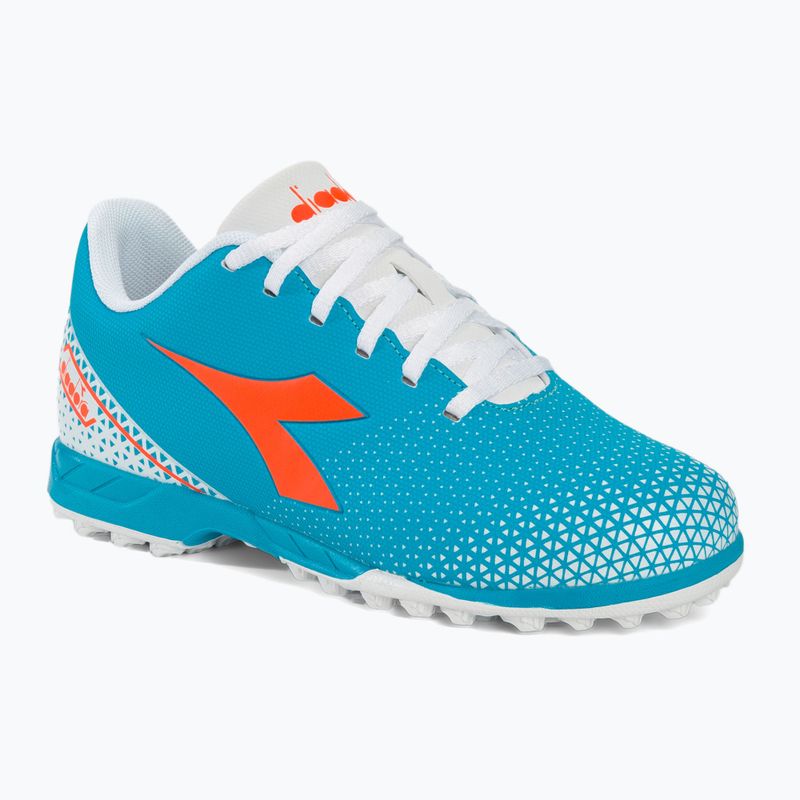 Gyerek focicipő Diadora Pichichi 6 TF JR blue fluo/white/orange