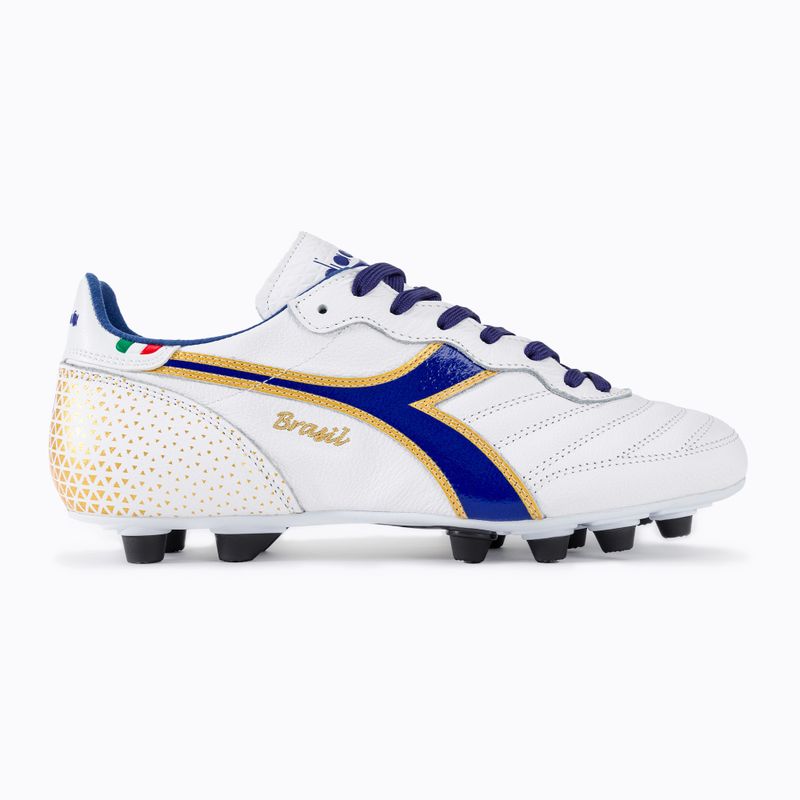 Férfi focicipő Diadora Brasil Italy OG GR LT+ MDPU white/blue/gold 2