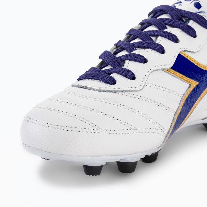 Férfi focicipő Diadora Brasil Italy OG GR LT+ MDPU white/blue/gold 7