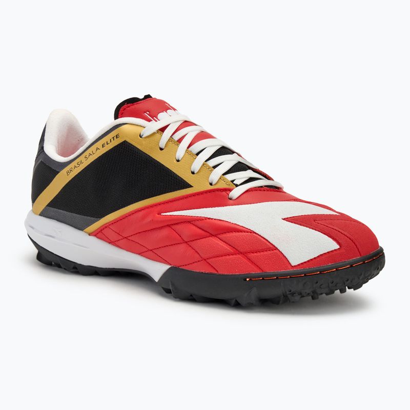 Férfi focicipő Diadora Brasil Sala Elite TF milano red/white/black