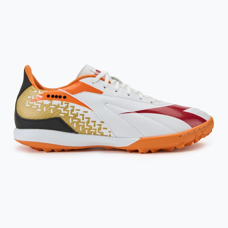 Férfi Diadora Maximus Elite R TFR futballcipő fehér/chili paprika/russet narancs 2