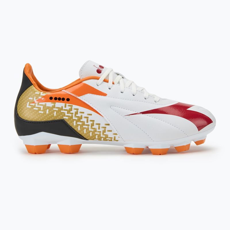 Férfi Diadora Maximus Elite R LPU futballcipő fehér/chili paprika/russet narancs 2