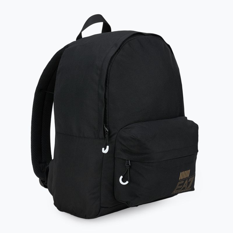 EA7 Emporio Armani Train Core 20 l fekete/arany logós városi hátizsák 2