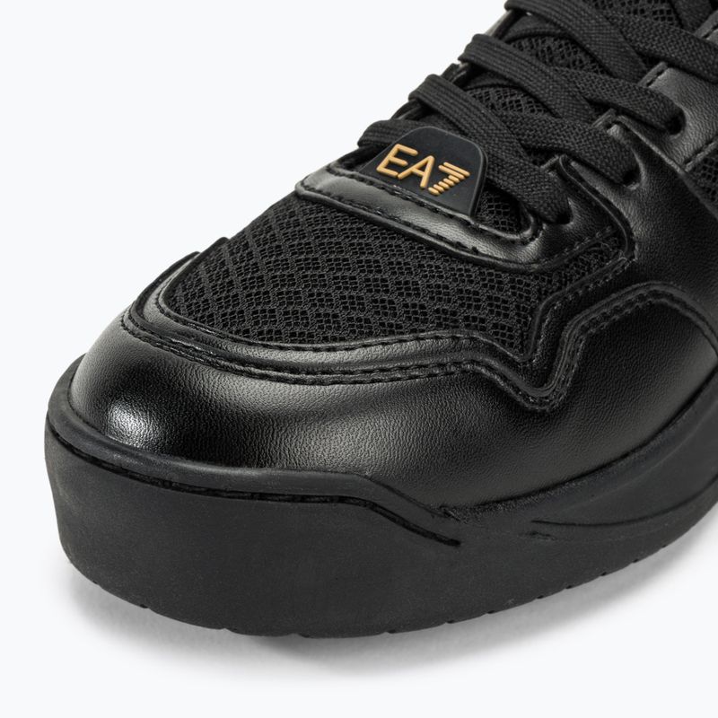 Cipő EA7 Emporio Armani Basket Mid triple black/gold 7