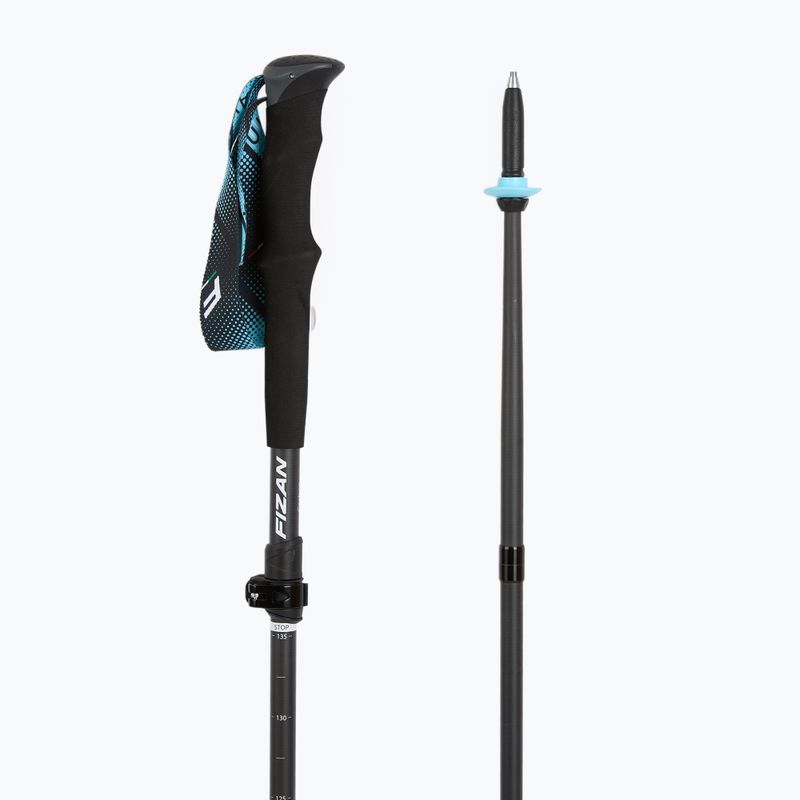 Fizan Ultrax Carbon világoskék túrabotok 3