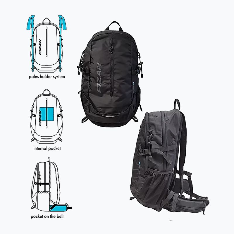 Túrahátizsák Fizan Active 28 l black 2