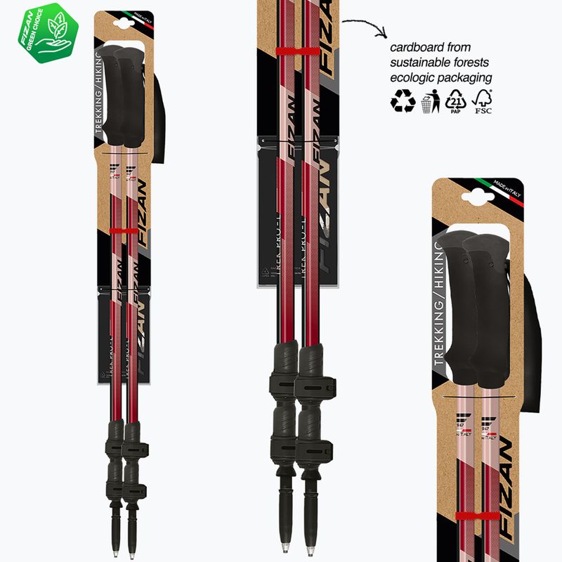 Túrabotokok  Fizan Trek Pro L dark red 6