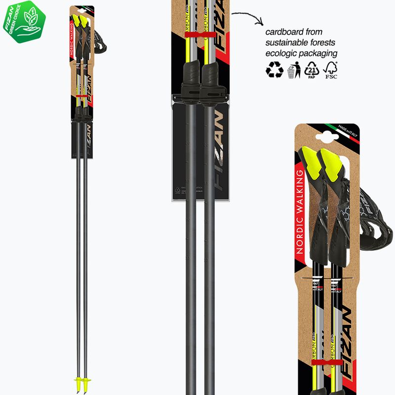 Nordic walking botok Fizan Carbon Pro yellow 6
