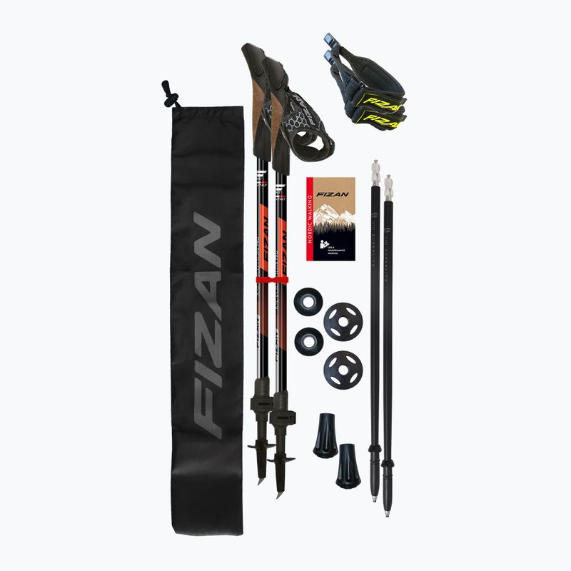 Nordic walking botok Fizan R-Evolution Pro red 3