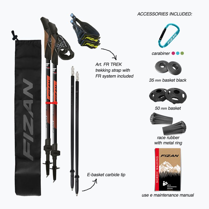 Nordic walking botok Fizan R-Evolution Pro red 6
