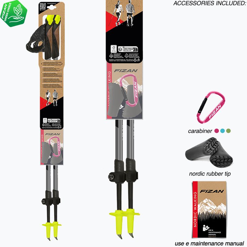 Nordic walking botok Fizan Speed Race yellow 5