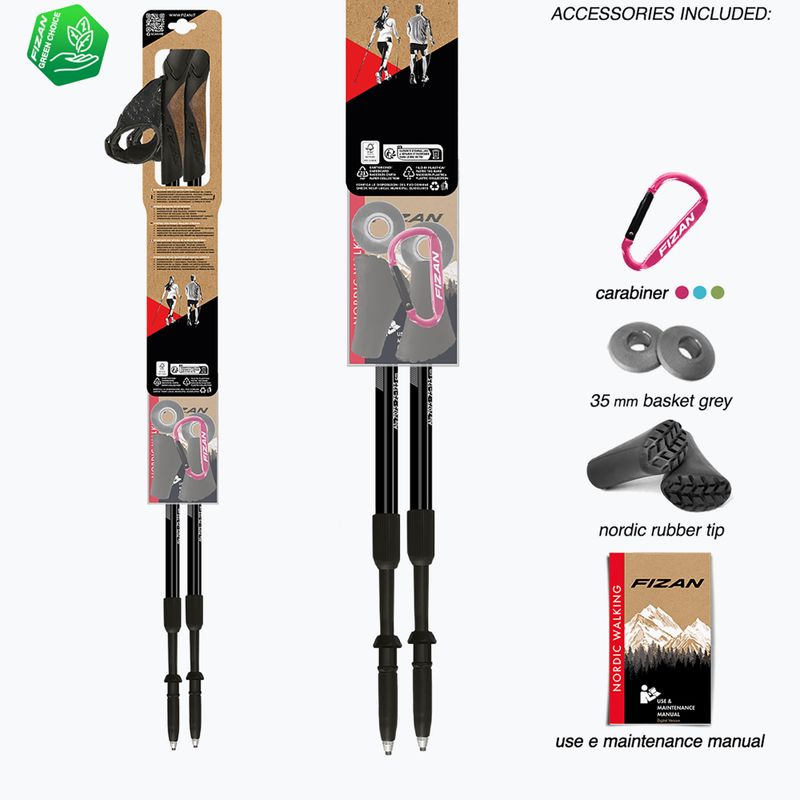 Nordic walking botok Fizan Speed black 5