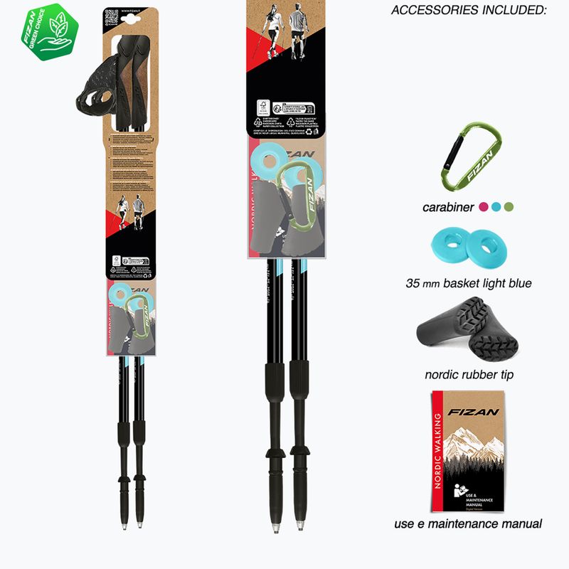 Nordic walking botok Fizan Speed light blue 7