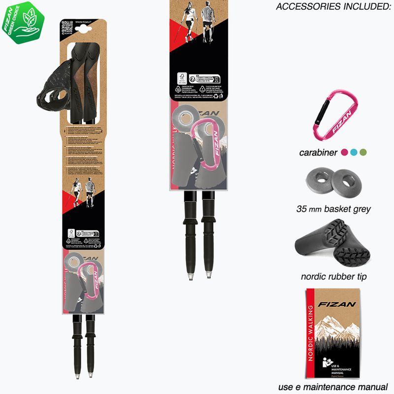 Nordic walking botok Fizan Lite Tech yellow 5