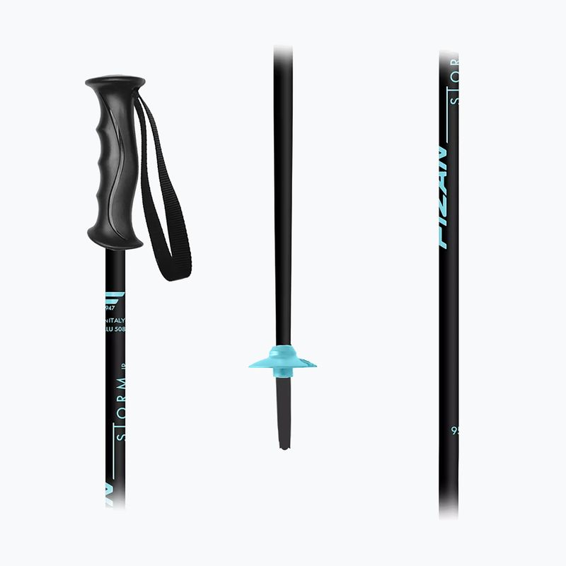 Gyermek síbotok Fizan Storm Jr black/blue 2