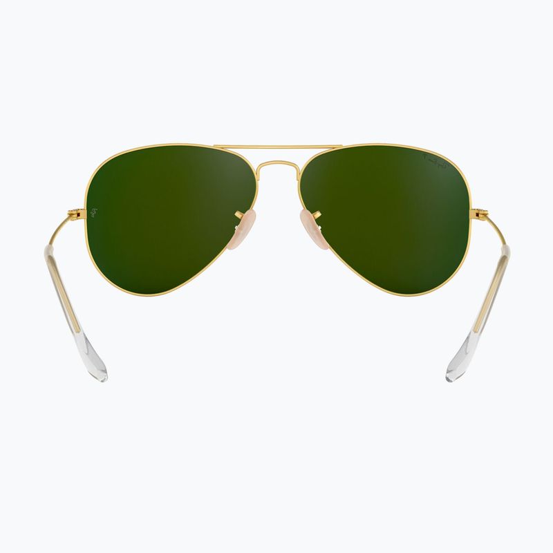 Napszemüveg Ray-Ban Aviator Classic matt arany/kék polarizált 5