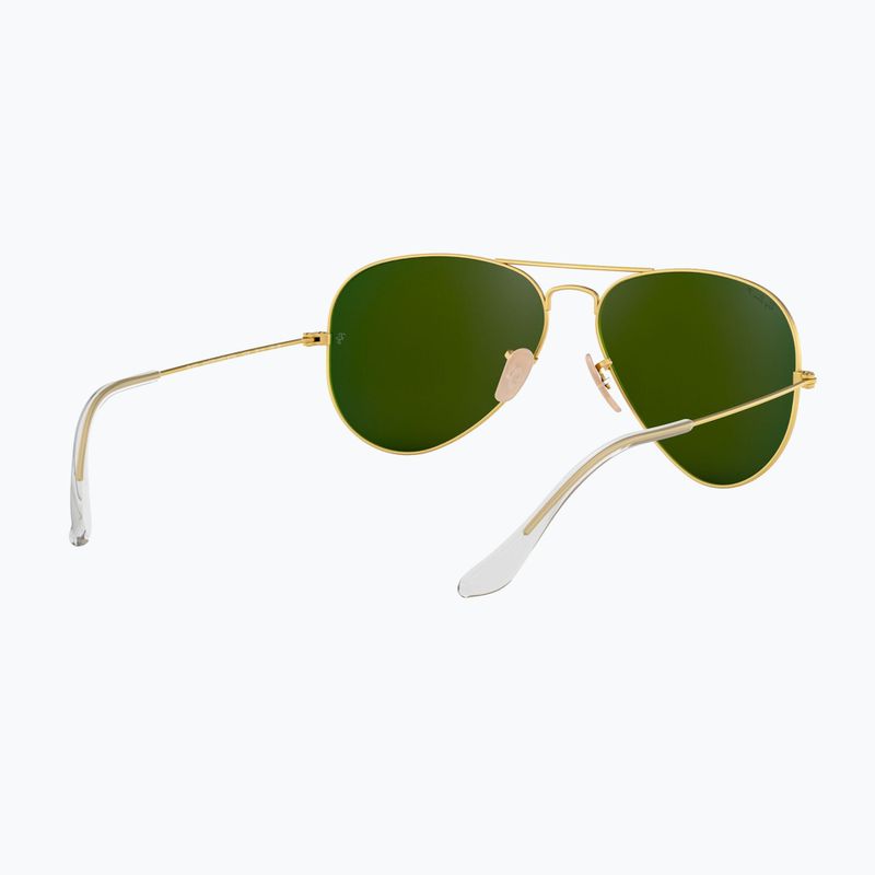 Napszemüveg Ray-Ban Aviator Classic matt arany/kék polarizált 6