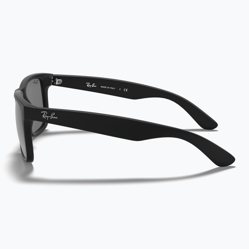 Napszemüveg Ray-Ban Justin Classic matt black/silver grey mirror 7