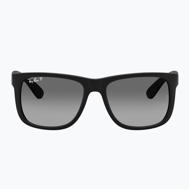 Napszemüveg Ray-Ban Justin Classic matt black gum/dark grey 2
