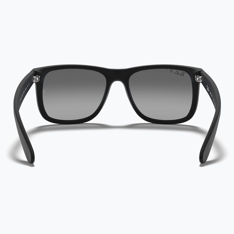 Napszemüveg Ray-Ban Justin Classic matt black gum/dark grey 5