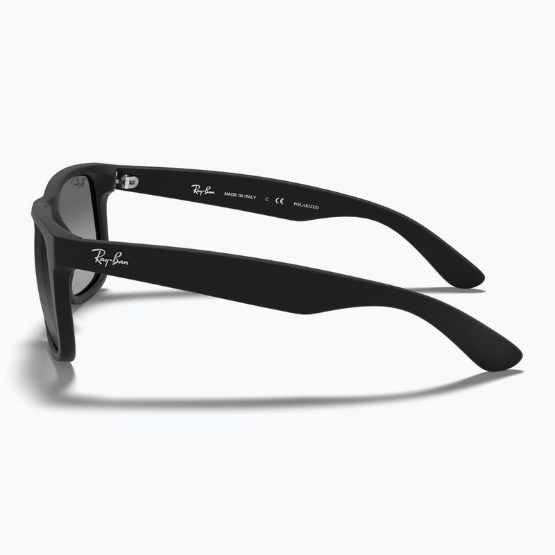 Napszemüveg Ray-Ban Justin Classic matt black gum/dark grey 7