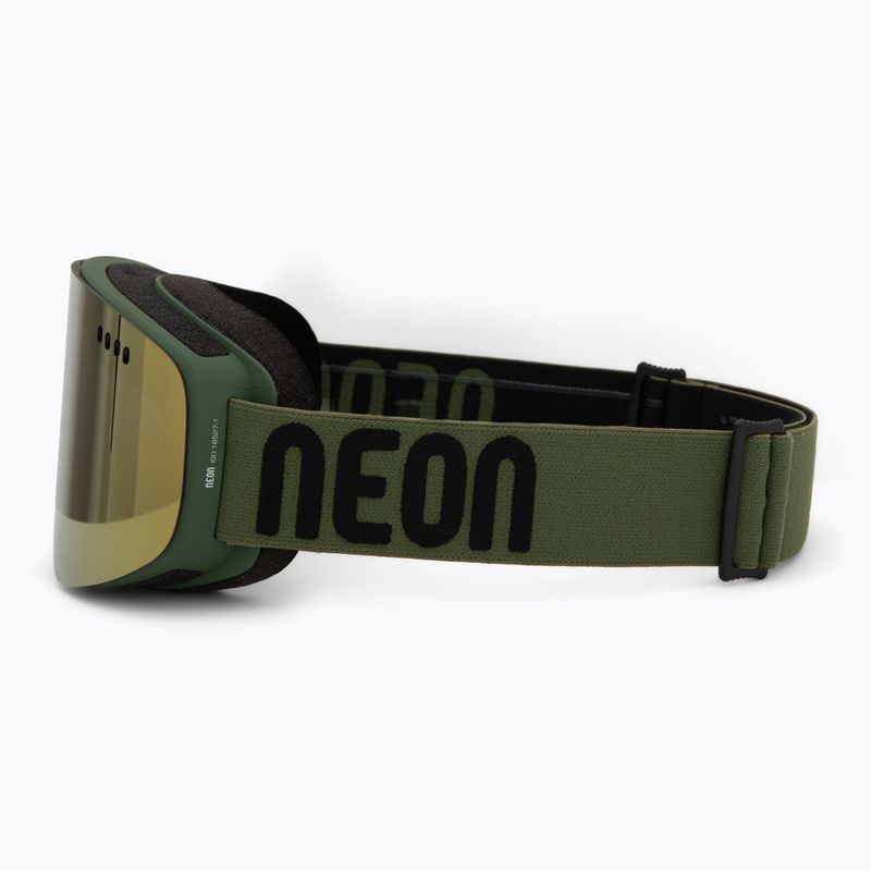 Síszemüveg Neon Light army green/mirror bronze 4
