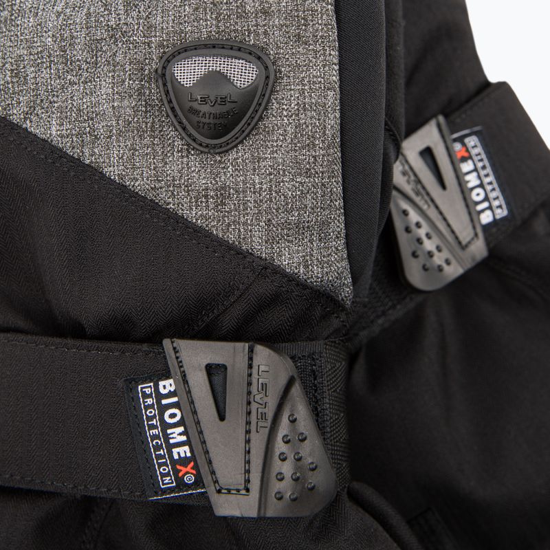 Férfi snowboard kesztyű Level Fly fekete-szürke 1031 4