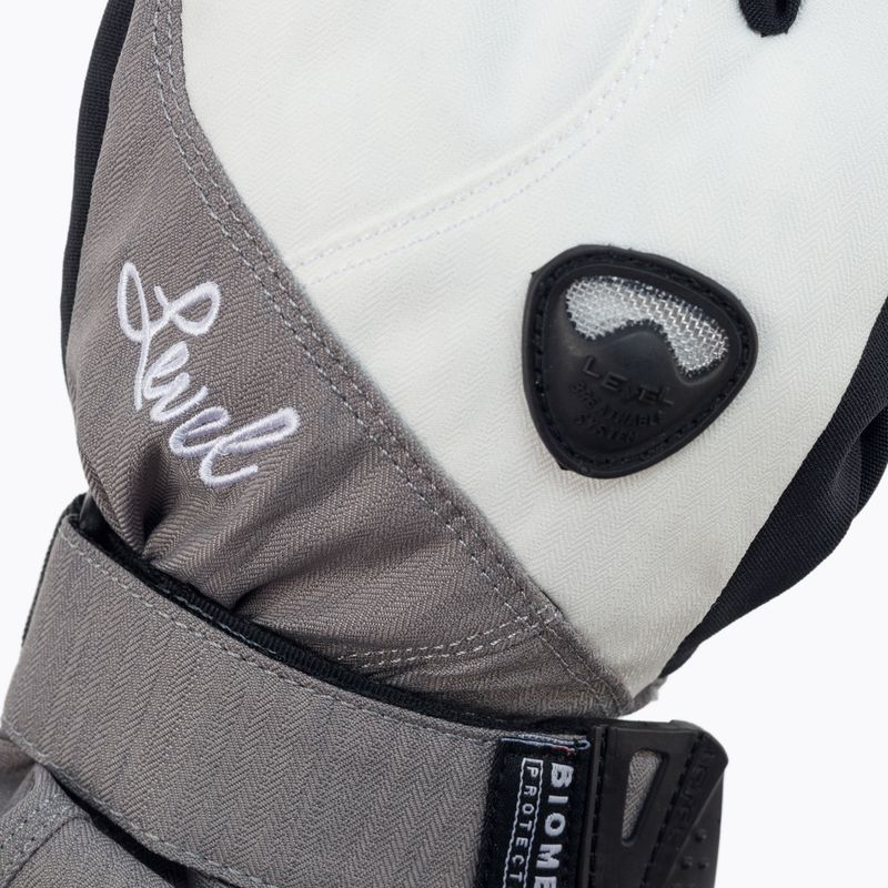 Női snowboard kesztyű Level Butterfly ezüst 1041WG.08 4