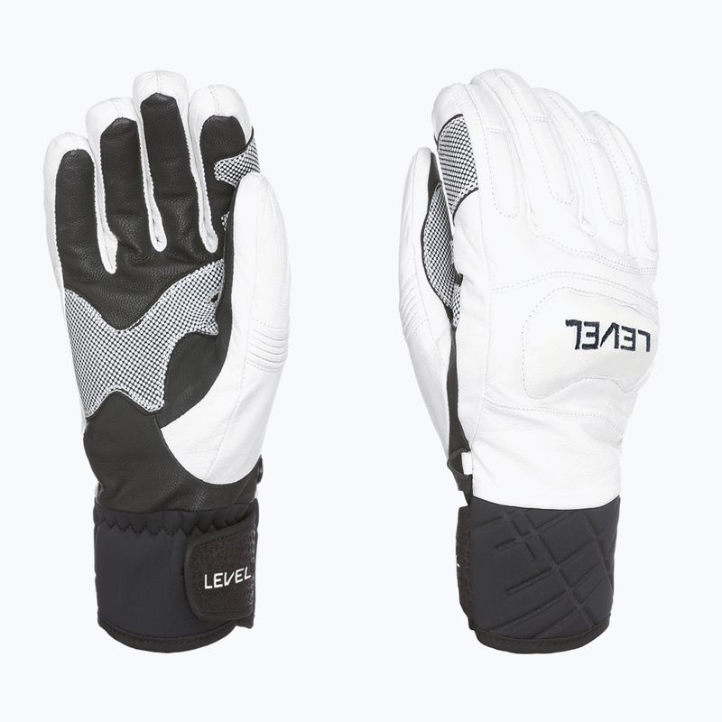 Síkesztyű Level Race black/white 7
