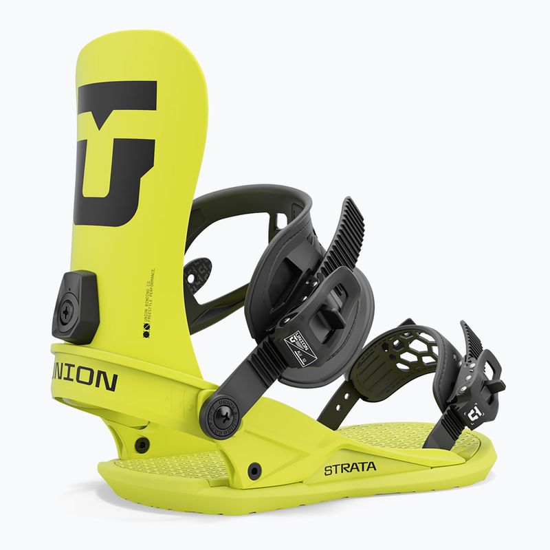 Férfi snowboard kötés Union Strata acid green 4