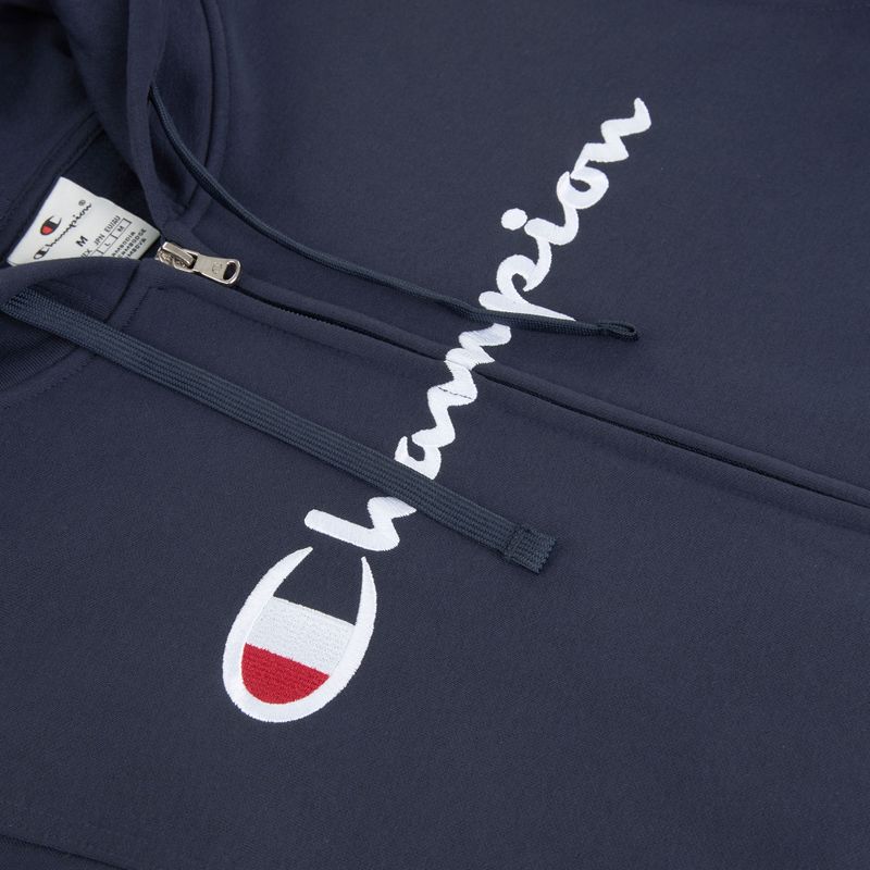 Férfi pulóver Champion 22025 Sweatshirt Hoodie FZ navy 3