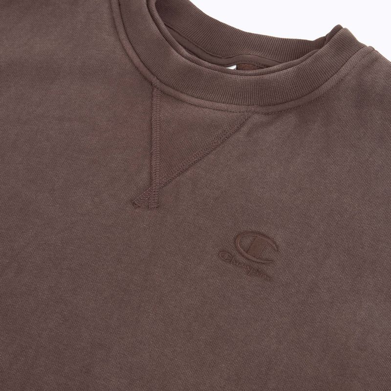 Férfi pulóver Champion 221572 Crewneck Sweatshirt chocolate 3