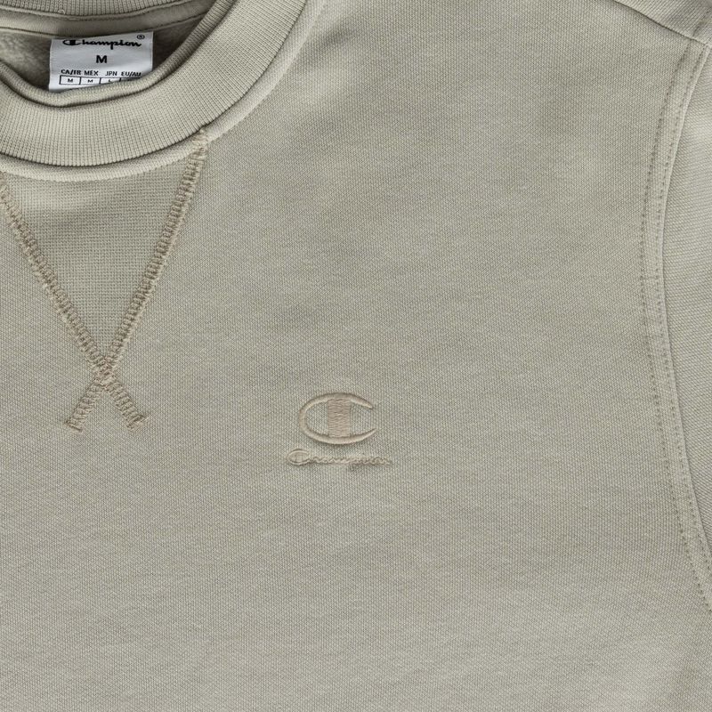 Férfi pulóver Champion 221572 Crewneck Sweatshirt beige 3