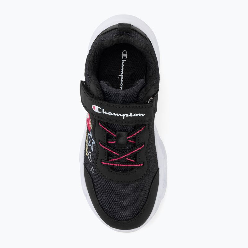 Gyermekcipő Champion Funfair Print G PS Low Cut new black/fluorescent pink/imperial light blue 5