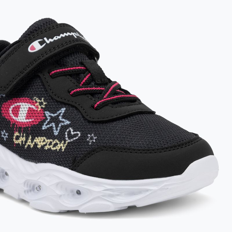 Gyermekcipő Champion Funfair Print G PS Low Cut new black/fluorescent pink/imperial light blue 7