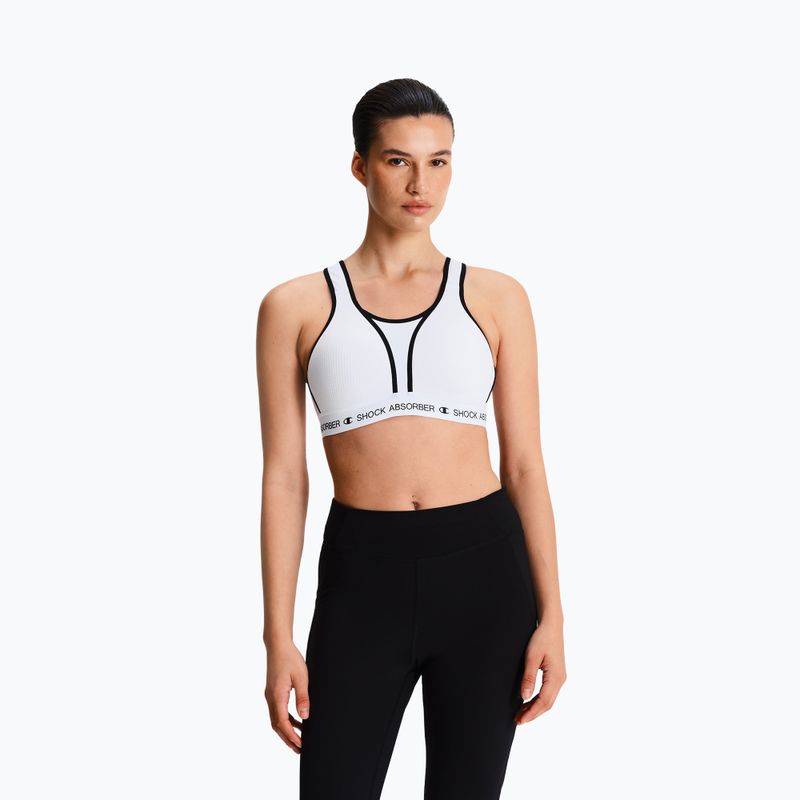 Sportmelltartó Shock Absorber Ultimate Run Bra Padded white 4