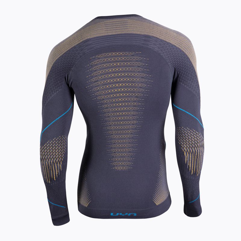 Férfi termoaktív felső UYN Evolutyon UW Shirt charcoal/gold/atlantic 2