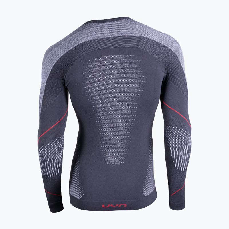 Férfi termoaktív felső UYN Evolutyon UW Shirt charcoal/white/red 2
