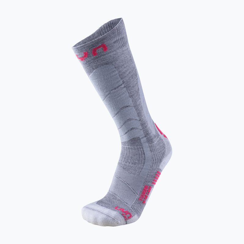 Női sízokni UYN Ski Touring silver/fuchsia 5