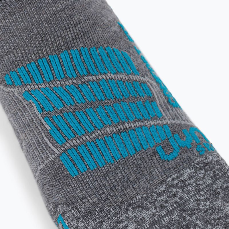Női sízokni UYN Ski Comfort Fit grey/turquoise 3