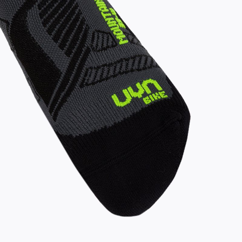 Férfi kerékpáros zokni UYN MTB anthracite/yellow fluo 3