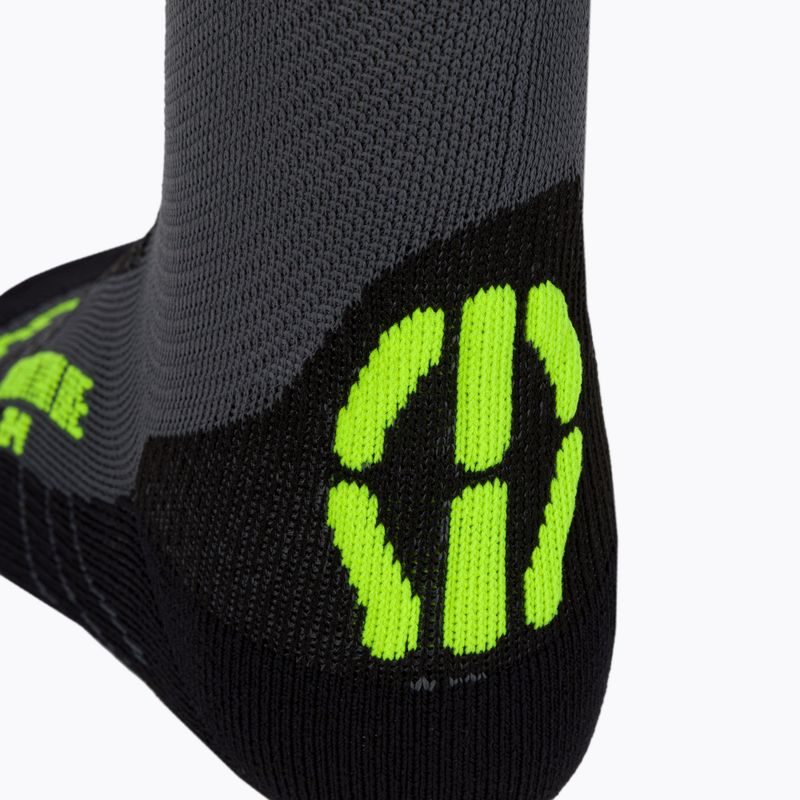 Férfi kerékpáros zokni UYN MTB anthracite/yellow fluo 4