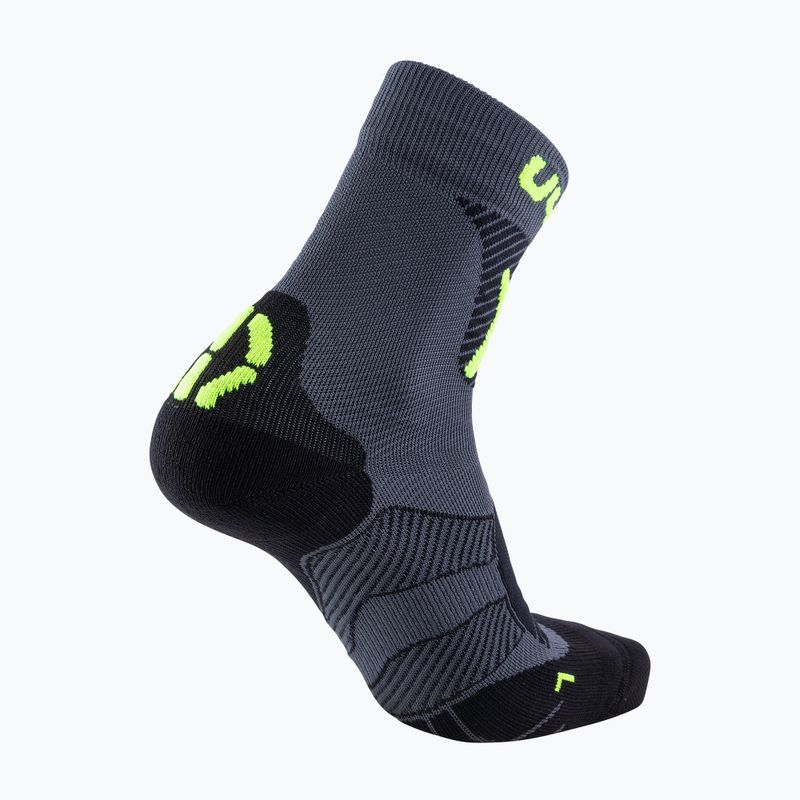 Férfi kerékpáros zokni UYN MTB anthracite/yellow fluo 6