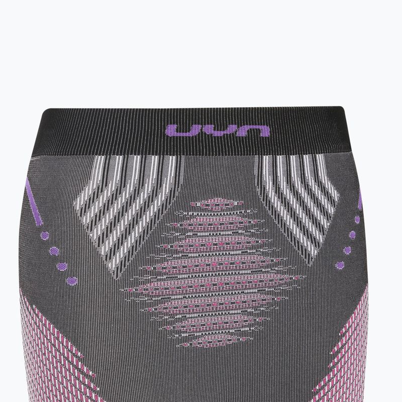 Női termoaktív nadrág UYN Evolutyon UW Medium anthracite melange/raspberry/purple 3