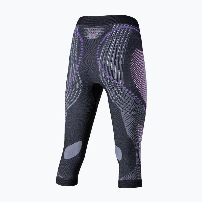 Női termoaktív nadrág UYN Evolutyon UW Medium anthracite melange/raspberry/purple 6