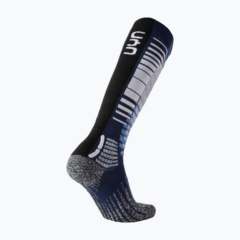 Férfi snowboard zokni UYN Ski Snowboard dark blue/grey melange 5