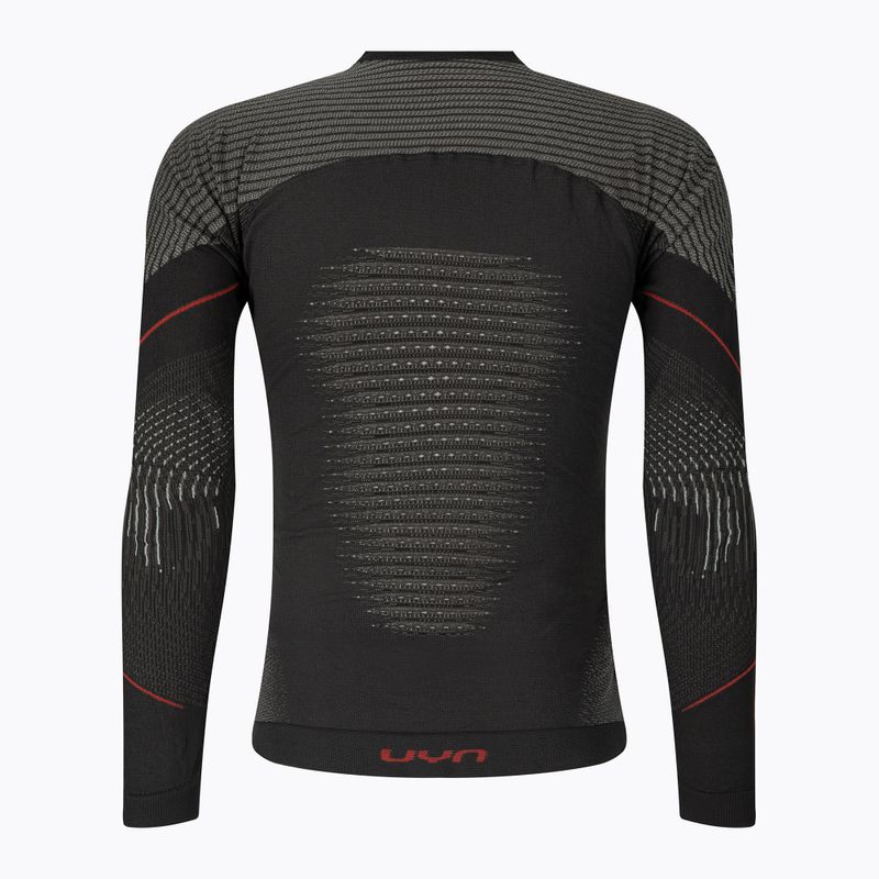 Férfi termoaktív pulóver UYN Evolutyon Comfort UW Shirt charcoal/white/red 2