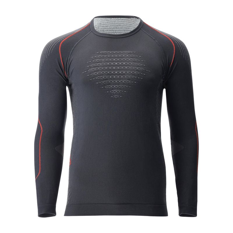 Férfi termoaktív pulóver UYN Evolutyon Comfort UW Shirt charcoal/white/red 4