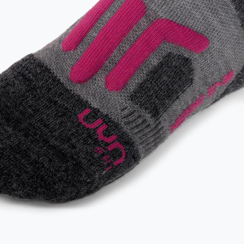Női sízokni UYN Ski Merino light grey/pink 5